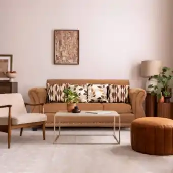 Falabella Sofá roma 3c tela café oferta
