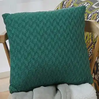 Velutti Cojin deco 45x45 cm tejido verde oferta