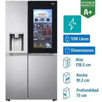 Falabella Refrigerador side by side 598 litros oferta
