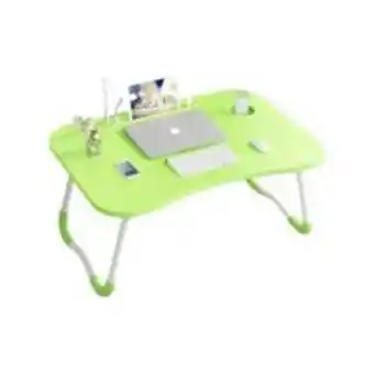 Linio Mesa plegable 4 puertos usb portavaso ventilador verde oferta