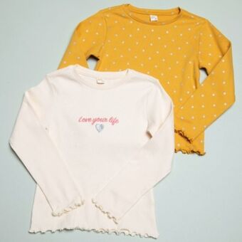 Falabella Yamp polera niña manga larga pack de 2 unidades algodón oferta