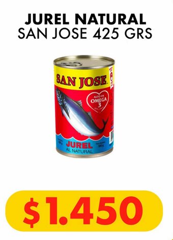 Super Bodega a Cuenta JUREL NATURAL SAN JOSE 425 GRS oferta