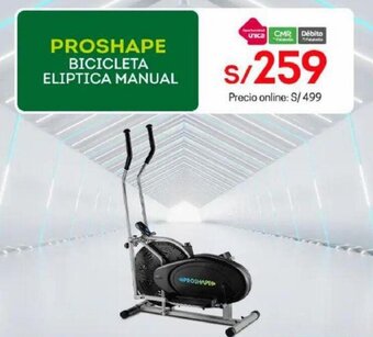 Tottus PROSHAPE BICICLETA ELIPTICA MANUAL oferta