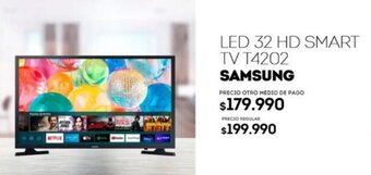 Tottus LED 32 HD SMART TV T4202 SAMSUNG oferta