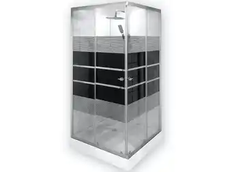 Ripley Shower doors jk elegant lineas rectas negro 90x90 cm oferta