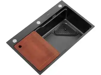 Ripley Lavaplatos deluxe domsa mds7545a-black-con/l / 75x46x20cm oferta