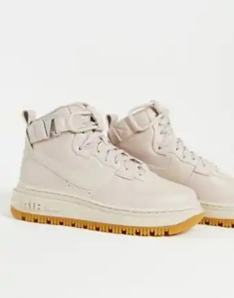 Nike air force 1 high utility 2.0 trainers in fossil stone
