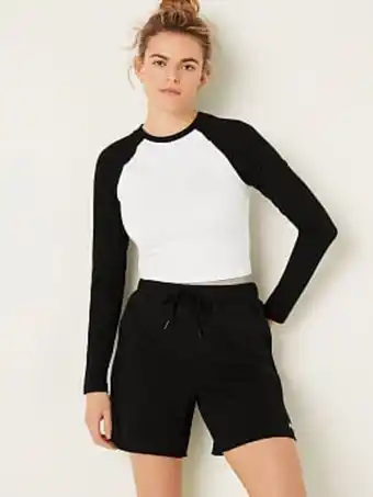 Victoria's Secret Cropped long-sleeve raglan top oferta