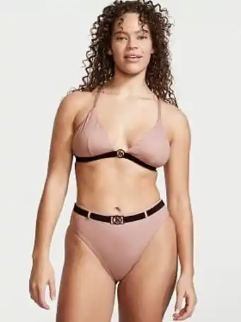 Victoria's Secret Wild wanderer ribbed triangle bikini top oferta