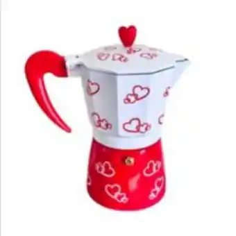 Linio Cafetera italiana diseño corazon oferta