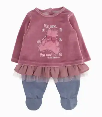 Limonada Conjunto recién nacida de polera y calzas uva oferta