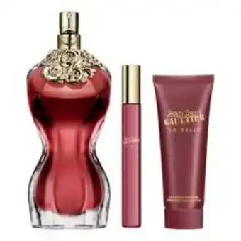 Linio Set jean paul gaultier la belle edp 100 ml + body lotion 75 ml + mega spritzer 10 ml oferta