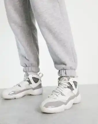 Asos Jordan jumpman two trey trainers in medium grey and summit white oferta