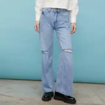 Falabella Sybilla jeans wide leg tiro medio mujer oferta
