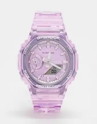 Casio gma-s2100sk watch in clear purple