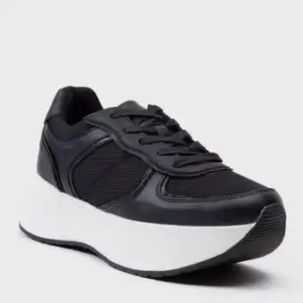 Falabella Basement zapatilla urbana mujer negra oferta