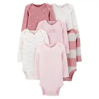 Falabella Carter´s pack de bodys 6 unidades manga larga bebe niña oferta