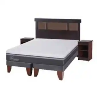 Linio Cama europea ortopedic advance 2 plazas + muebles dublin oferta