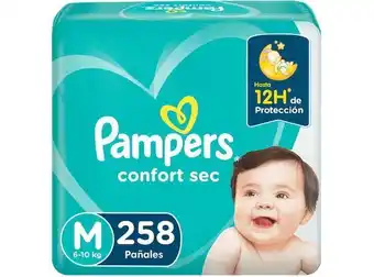 Ripley Pañales pampers confort sec talla m 256 un oferta