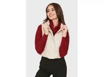 Ripley Parka corta sin mangas blanco nicopoly oferta