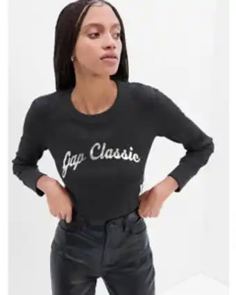 GAP Polera grafica waffle mujer oferta