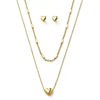 Ésika Set collar + aretes haaland oro oferta