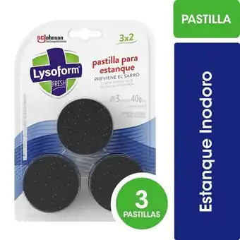 Super Bodega a Cuenta Pack 3un pastillas para estanque inodoro lysoform oferta