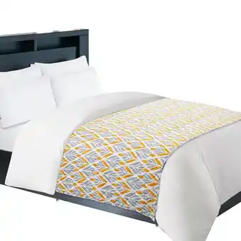 Piecera microfibra geo hojas 100x200cm