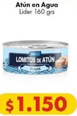 Super Bodega a Cuenta Atún en Agua Lider 160 grs oferta