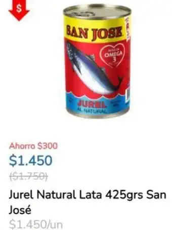 Super Bodega a Cuenta Jurel Natural Lata 425grs San oferta