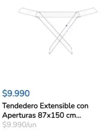 Tendedero Extensible con Aperturas 87x150 cm