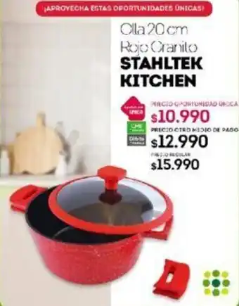 Tottus Olla 20 cm Rojo Cranito STAHLTEK KITCHEN oferta