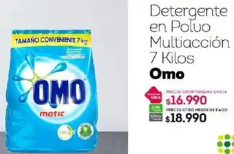 Tottus Detergente en Poluo Multiacción 7 Kilos Omo oferta