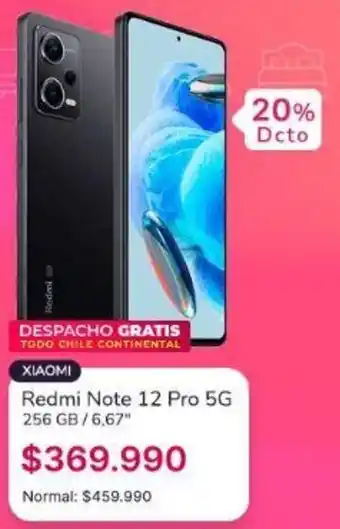 Abcdin XIAOMI Redmi Note 12 Pro 5G 256 GB/6,67" oferta