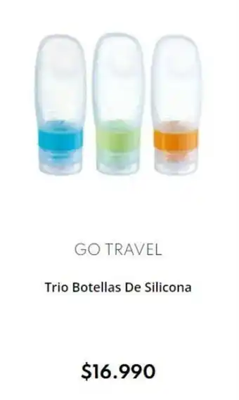Casa Royal GO TRAVEL Trio Botellas De Silicona oferta
