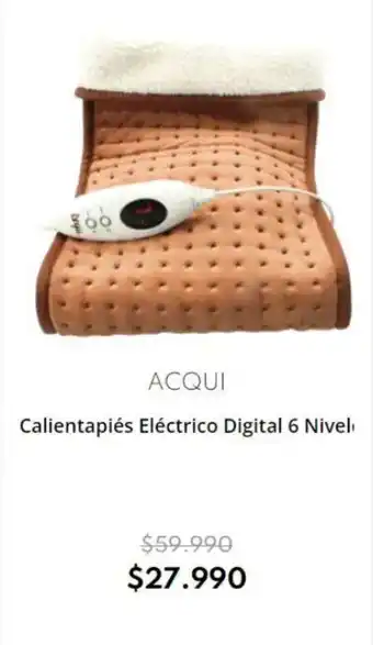 Casa Royal ACQUI Calientapiés Eléctrico Digital 6 Nivel oferta