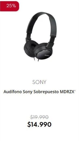 Casa Royal Audífono Sony Sobrepuesto MDRZX' oferta