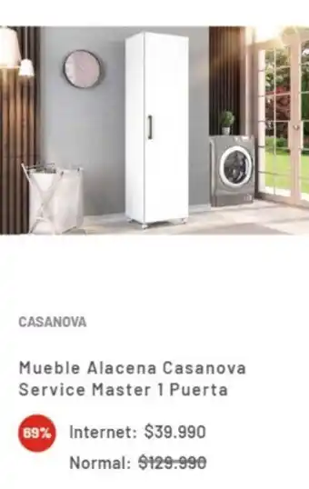 La Polar Mueble Alacena Casanova Service Master 1 Puerta oferta