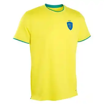 Decathlon Camiseta fútbol brasil ff100 adulto oferta