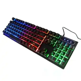 Falabella Teclado gamer v4 mecanico membrana color negro y rgb oferta
