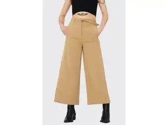 Ripley Pantalón cinturón cropped khaki nicopoly oferta
