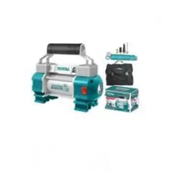 Compresor para auto full 12v 110psi con luz + 6pzas total