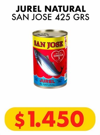 Super Bodega a Cuenta JUREL NATURAL SAN JOSE 425 GRS oferta
