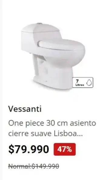 Easy Vessanti One piece 30 cm asiento cierre suave Lisboa... oferta