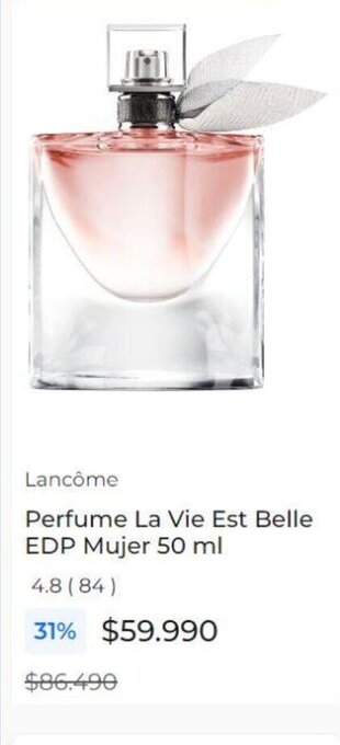 Paris Lancôme Perfume La Vie Est Belle EDP Mujer 50 ml oferta