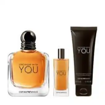 Linio Set perfume hombre stronger with you eau de toilette (100ml + 15ml + gel de ducha 75ml) giorgio armani oferta