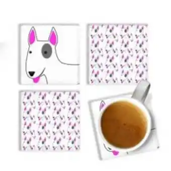 Linio Posa vasos cuadrado petlover bull terrier oferta
