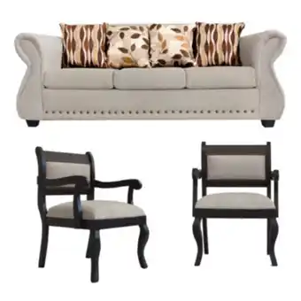 Falabella Living roma 3-1-1 tela beige oferta