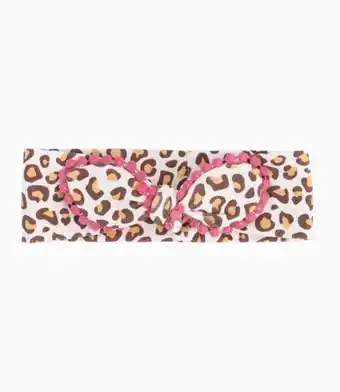 Cintillo tela recién nacida animal print frutilla