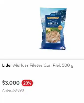 Lider Lider Merluza Filetes Con Piel, 500 g oferta